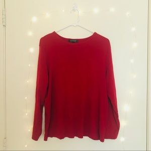 3/$10 Lauren Ralph Lauren Red Knit Top